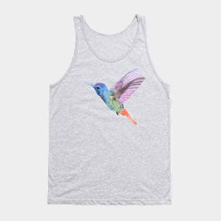 Watercolor Humming Bird Tank Top